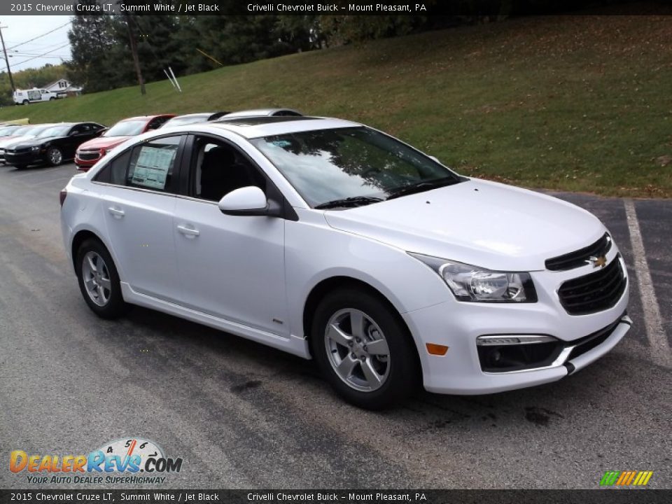 2015 Chevrolet Cruze LT Summit White / Jet Black Photo #7