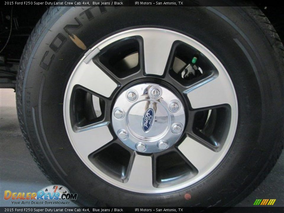 2015 Ford F250 Super Duty Lariat Crew Cab 4x4 Blue Jeans / Black Photo #4