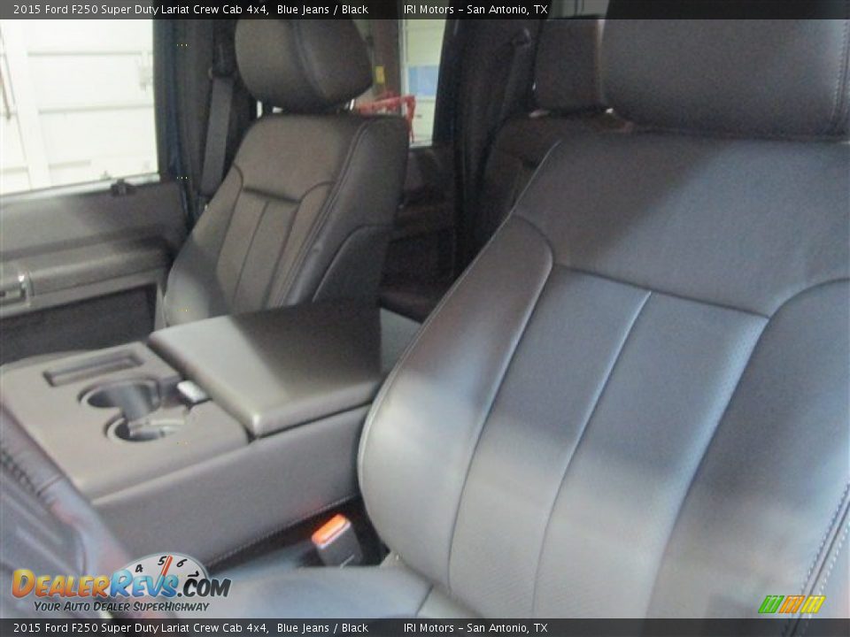 2015 Ford F250 Super Duty Lariat Crew Cab 4x4 Blue Jeans / Black Photo #10