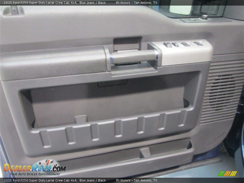 2015 Ford F250 Super Duty Lariat Crew Cab 4x4 Blue Jeans / Black Photo #13