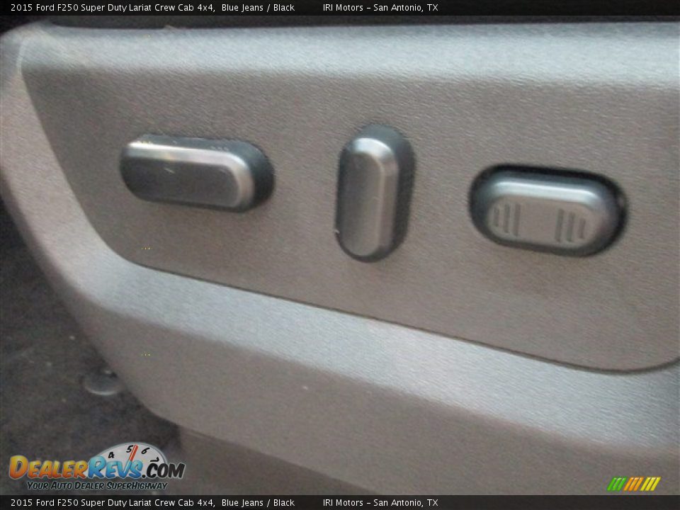 2015 Ford F250 Super Duty Lariat Crew Cab 4x4 Blue Jeans / Black Photo #14