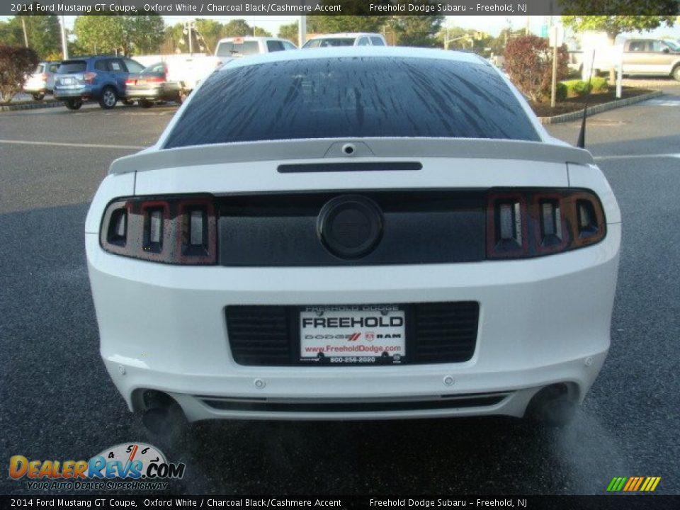 2014 Ford Mustang GT Coupe Oxford White / Charcoal Black/Cashmere Accent Photo #5