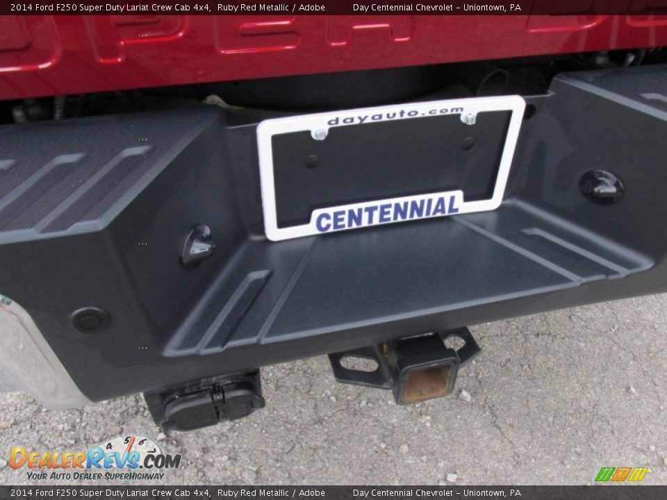 2014 Ford F250 Super Duty Lariat Crew Cab 4x4 Ruby Red Metallic / Adobe Photo #6