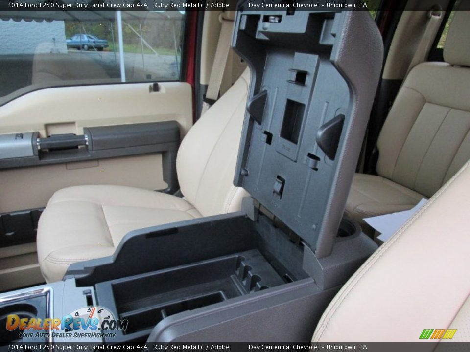 2014 Ford F250 Super Duty Lariat Crew Cab 4x4 Ruby Red Metallic / Adobe Photo #33