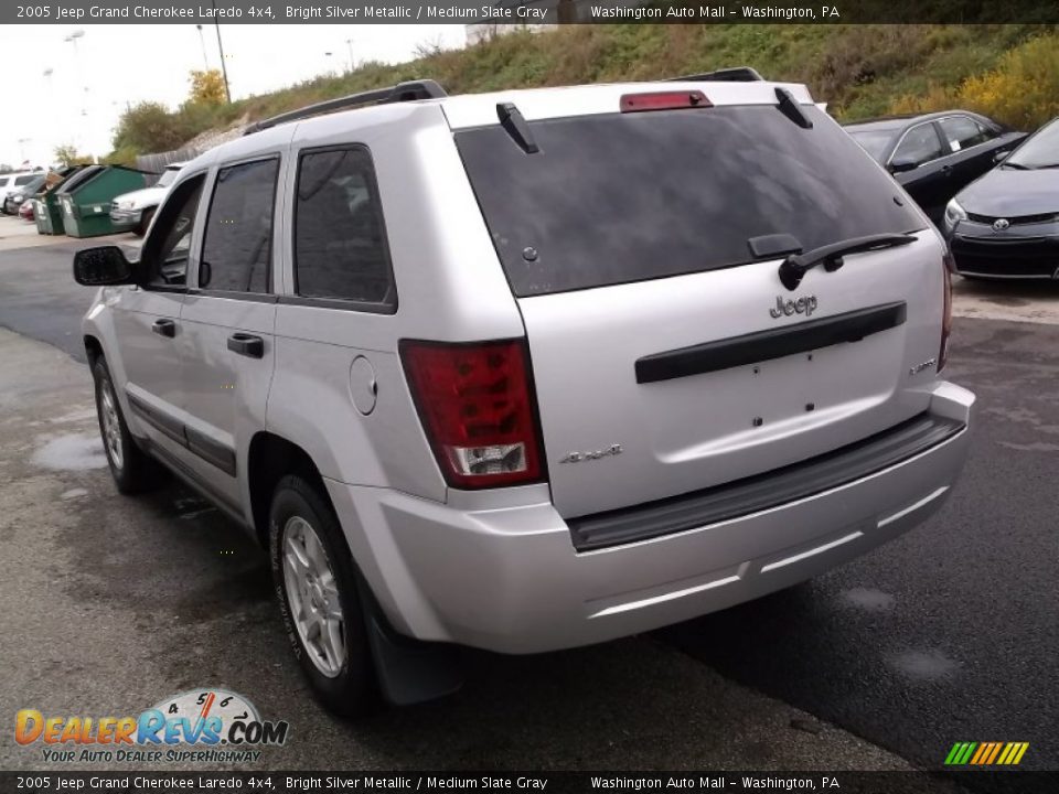 2005 Jeep Grand Cherokee Laredo 4x4 Bright Silver Metallic / Medium Slate Gray Photo #6