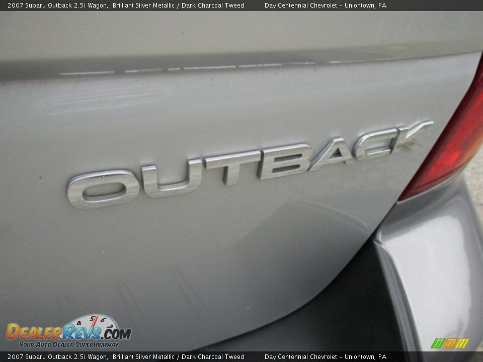 2007 Subaru Outback 2.5i Wagon Brilliant Silver Metallic / Dark Charcoal Tweed Photo #6
