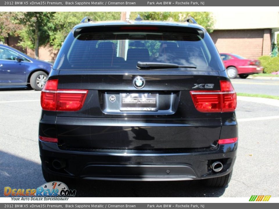2012 BMW X5 xDrive35i Premium Black Sapphire Metallic / Cinnamon Brown Photo #4