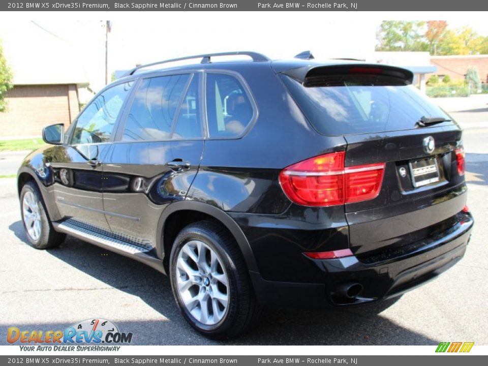 2012 BMW X5 xDrive35i Premium Black Sapphire Metallic / Cinnamon Brown Photo #5