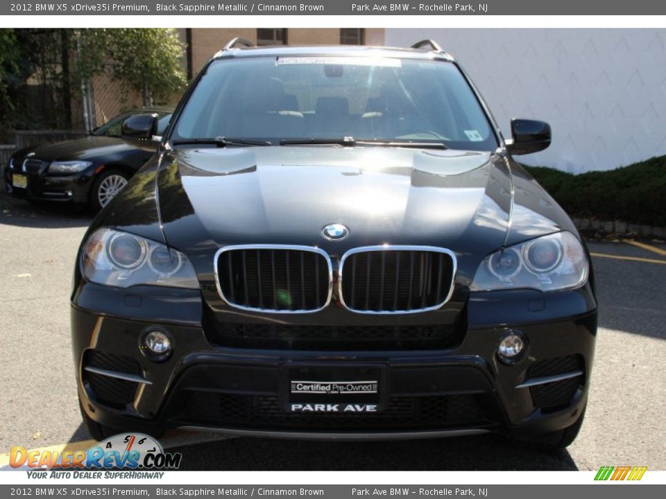2012 BMW X5 xDrive35i Premium Black Sapphire Metallic / Cinnamon Brown Photo #8
