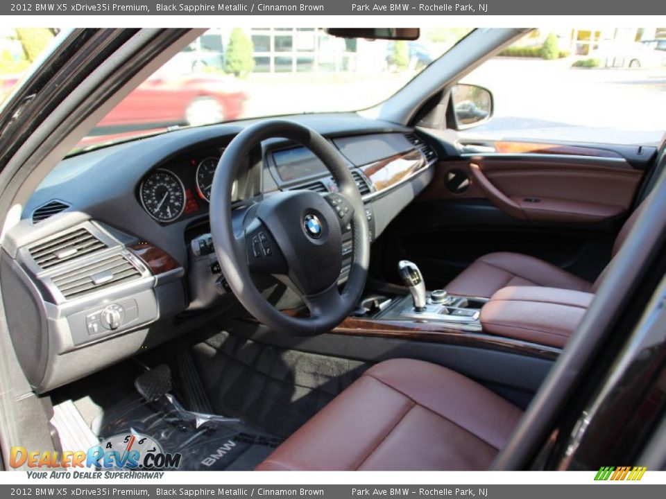 2012 BMW X5 xDrive35i Premium Black Sapphire Metallic / Cinnamon Brown Photo #11
