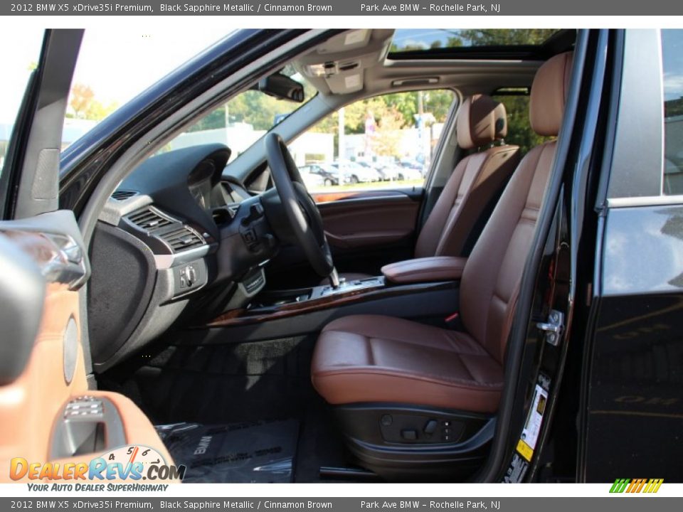 2012 BMW X5 xDrive35i Premium Black Sapphire Metallic / Cinnamon Brown Photo #12