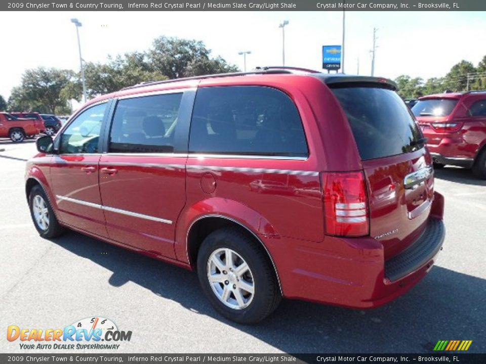 2009 Chrysler Town & Country Touring Inferno Red Crystal Pearl / Medium Slate Gray/Light Shale Photo #3
