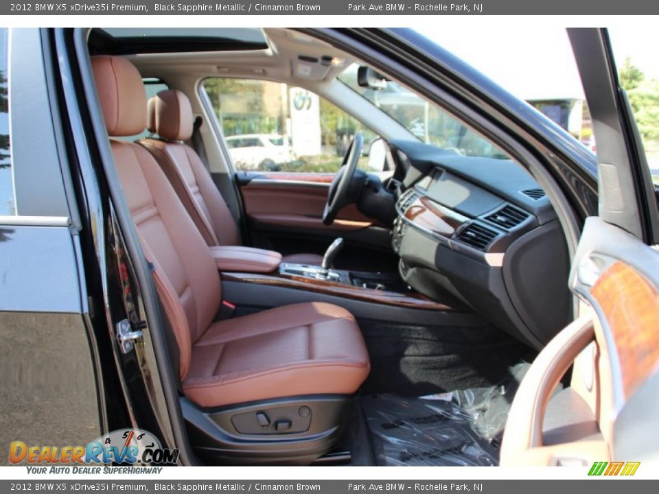 2012 BMW X5 xDrive35i Premium Black Sapphire Metallic / Cinnamon Brown Photo #30