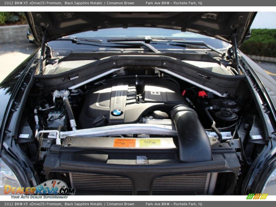 2012 BMW X5 xDrive35i Premium Black Sapphire Metallic / Cinnamon Brown Photo #32