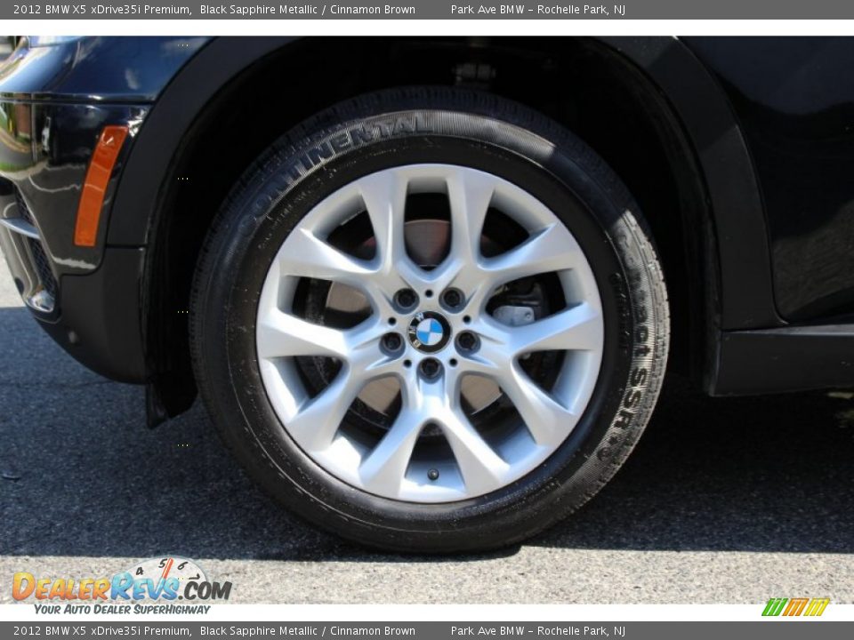 2012 BMW X5 xDrive35i Premium Black Sapphire Metallic / Cinnamon Brown Photo #34