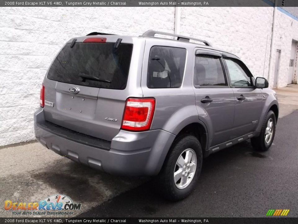 2008 Ford Escape XLT V6 4WD Tungsten Grey Metallic / Charcoal Photo #8
