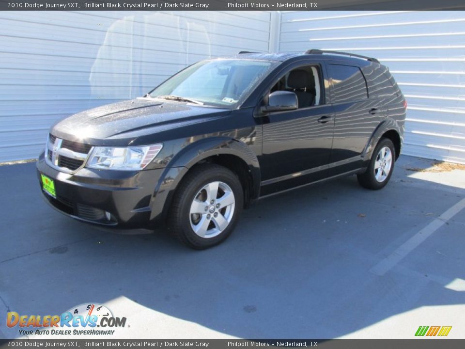 2010 Dodge Journey SXT Brilliant Black Crystal Pearl / Dark Slate Gray Photo #4
