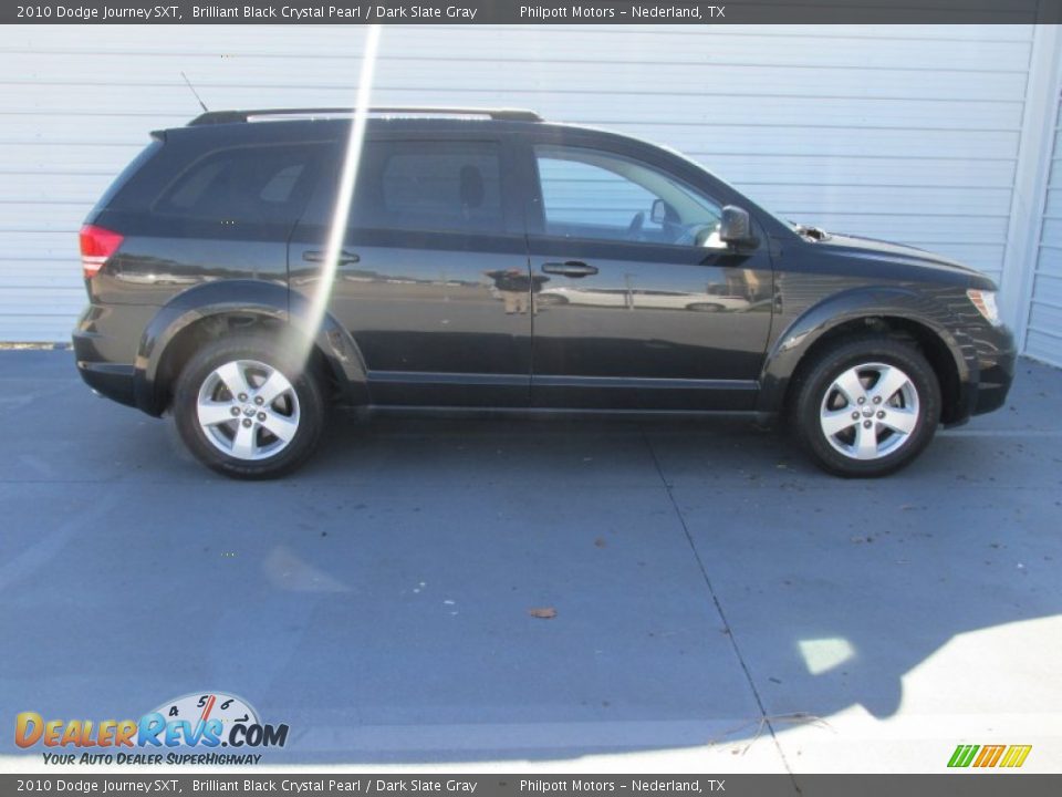 2010 Dodge Journey SXT Brilliant Black Crystal Pearl / Dark Slate Gray Photo #8