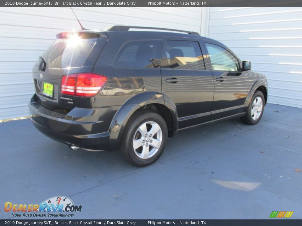 2010 Dodge Journey SXT Brilliant Black Crystal Pearl / Dark Slate Gray Photo #9