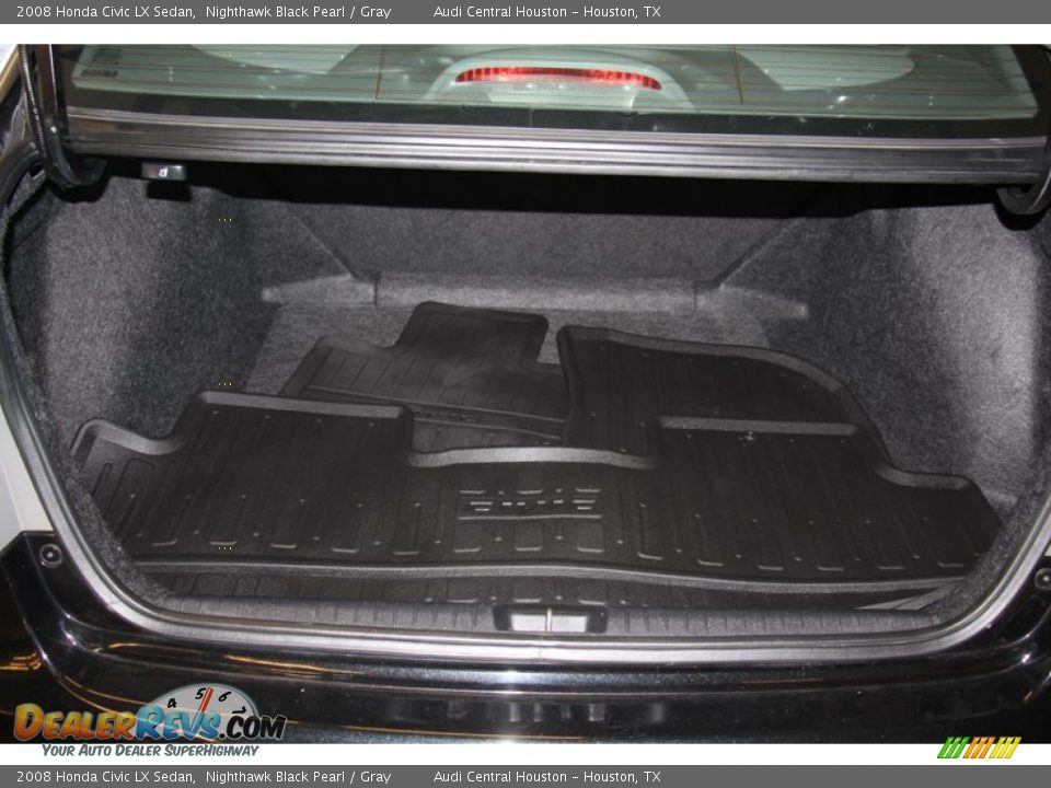 2008 Honda Civic LX Sedan Nighthawk Black Pearl / Gray Photo #25