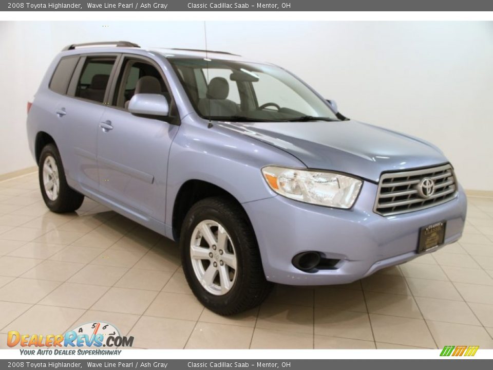 2008 Toyota Highlander Wave Line Pearl / Ash Gray Photo #1