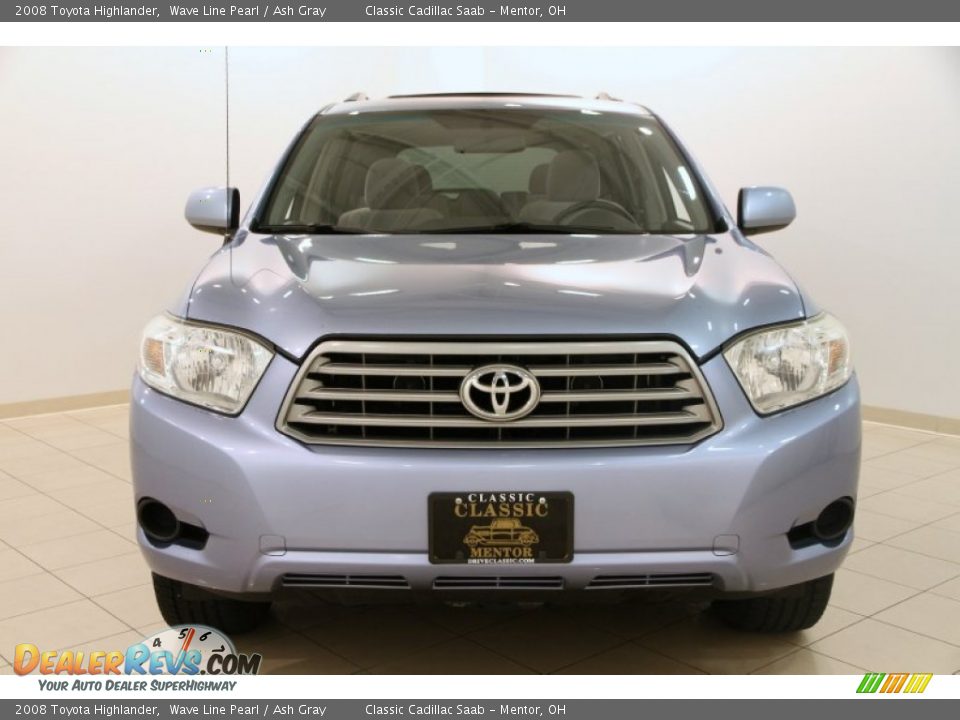 2008 Toyota Highlander Wave Line Pearl / Ash Gray Photo #2