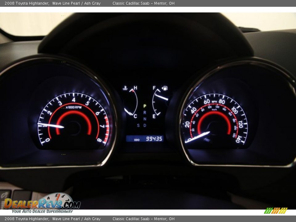 2008 Toyota Highlander Wave Line Pearl / Ash Gray Photo #7