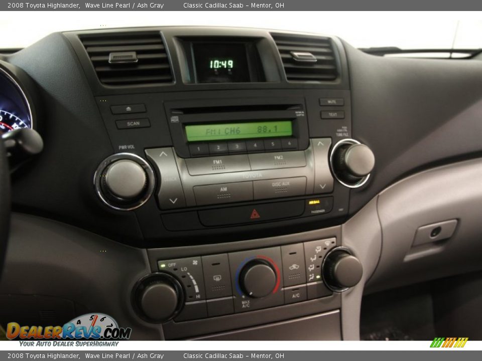 2008 Toyota Highlander Wave Line Pearl / Ash Gray Photo #8