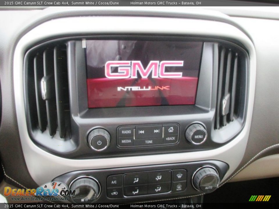 2015 GMC Canyon SLT Crew Cab 4x4 Summit White / Cocoa/Dune Photo #6