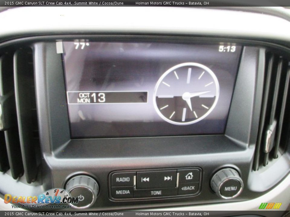 2015 GMC Canyon SLT Crew Cab 4x4 Summit White / Cocoa/Dune Photo #7