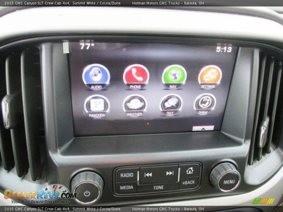 2015 GMC Canyon SLT Crew Cab 4x4 Summit White / Cocoa/Dune Photo #8