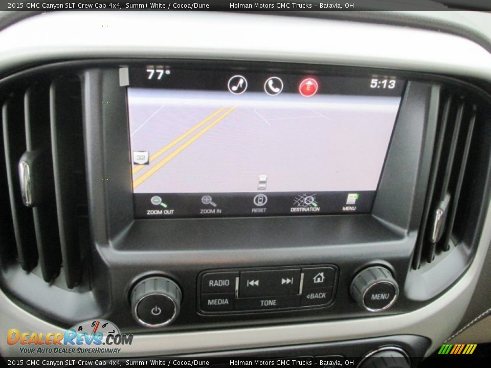 2015 GMC Canyon SLT Crew Cab 4x4 Summit White / Cocoa/Dune Photo #9