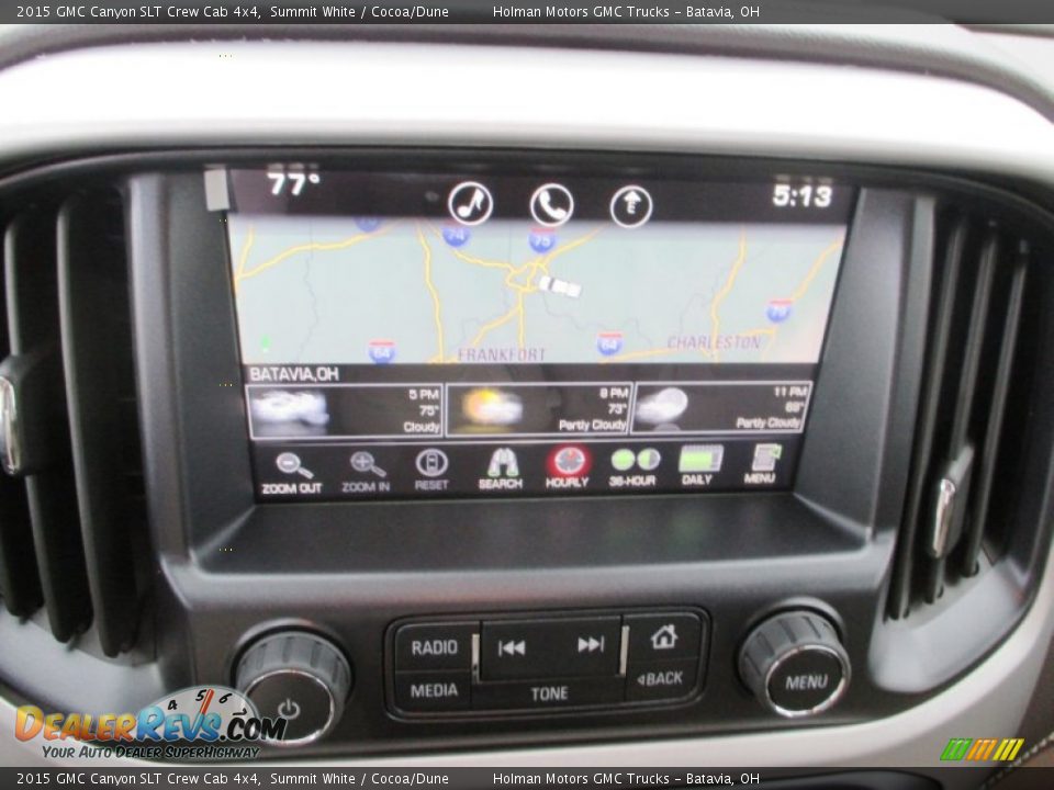 Navigation of 2015 GMC Canyon SLT Crew Cab 4x4 Photo #10