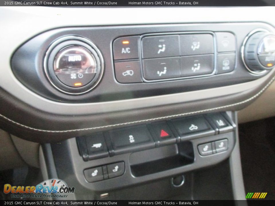 2015 GMC Canyon SLT Crew Cab 4x4 Summit White / Cocoa/Dune Photo #14