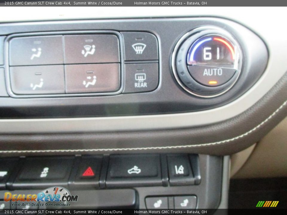 2015 GMC Canyon SLT Crew Cab 4x4 Summit White / Cocoa/Dune Photo #15