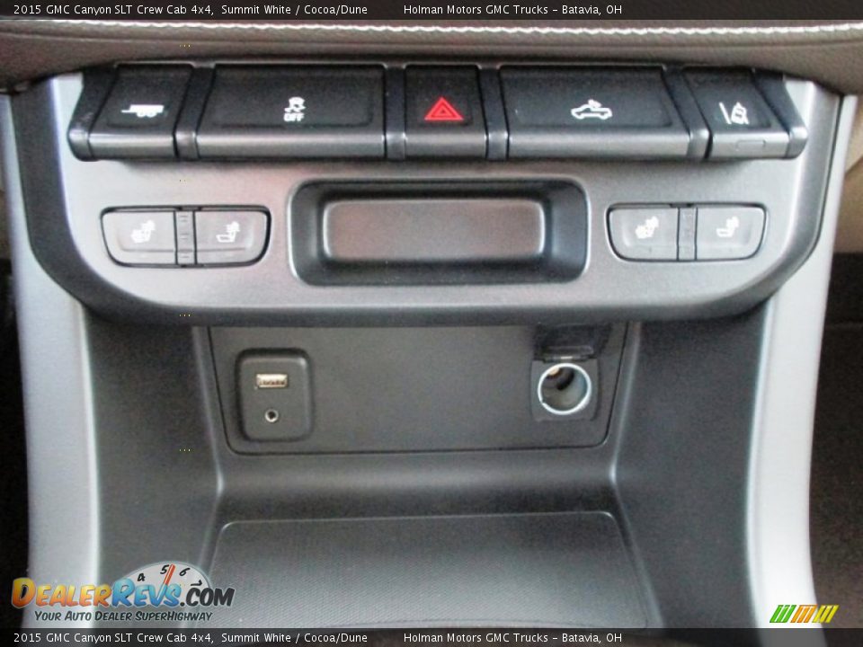 2015 GMC Canyon SLT Crew Cab 4x4 Summit White / Cocoa/Dune Photo #16