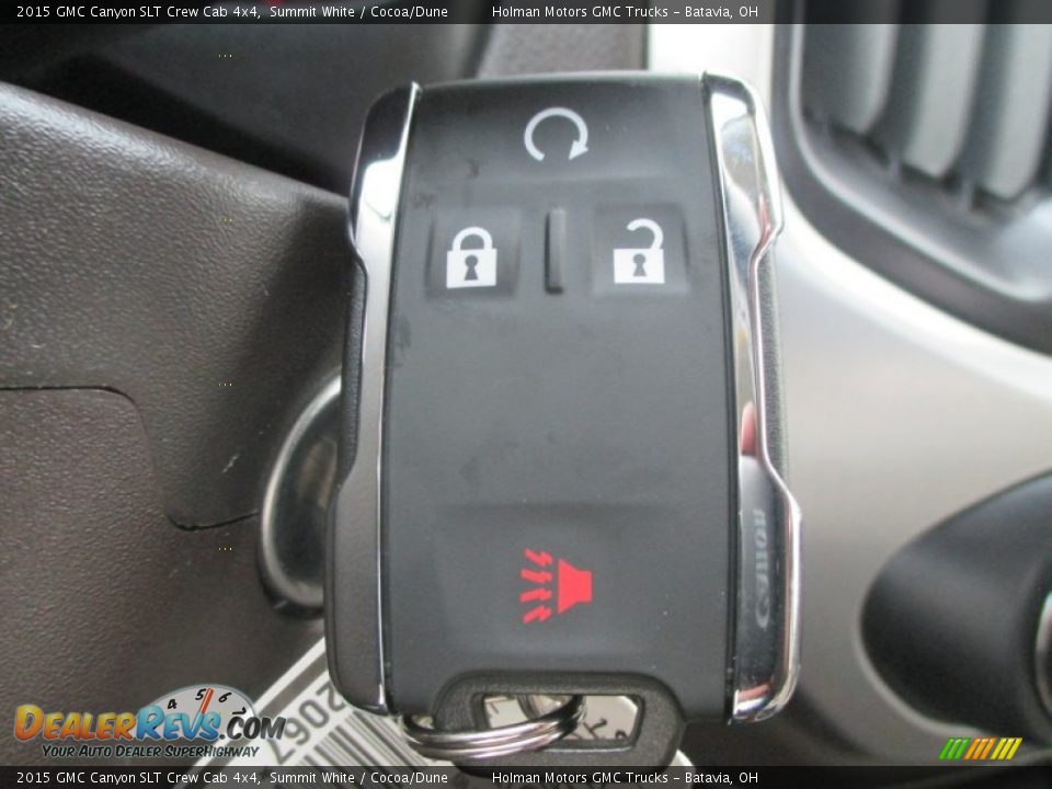 2015 GMC Canyon SLT Crew Cab 4x4 Summit White / Cocoa/Dune Photo #18