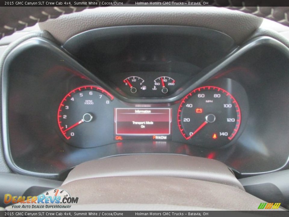 2015 GMC Canyon SLT Crew Cab 4x4 Gauges Photo #21