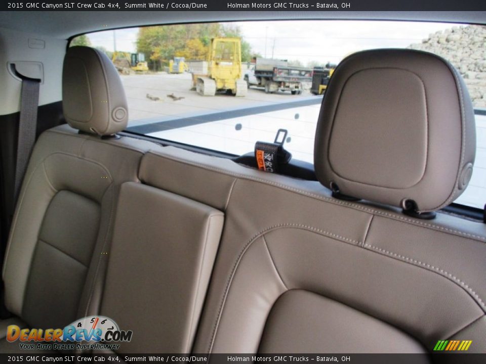 2015 GMC Canyon SLT Crew Cab 4x4 Summit White / Cocoa/Dune Photo #28