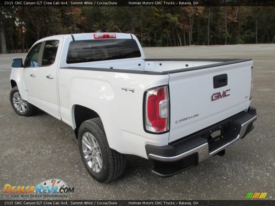 2015 GMC Canyon SLT Crew Cab 4x4 Summit White / Cocoa/Dune Photo #30
