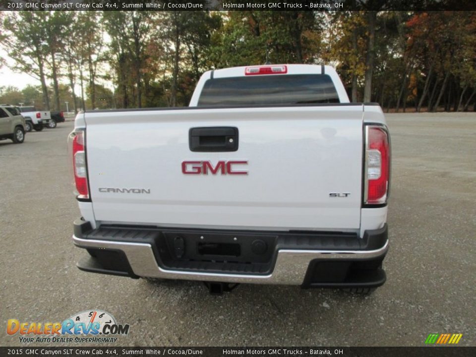 2015 GMC Canyon SLT Crew Cab 4x4 Summit White / Cocoa/Dune Photo #31