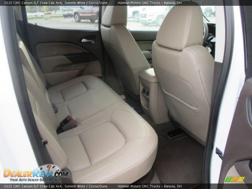 2015 GMC Canyon SLT Crew Cab 4x4 Summit White / Cocoa/Dune Photo #32