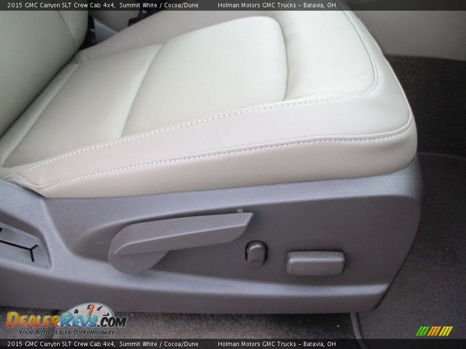 2015 GMC Canyon SLT Crew Cab 4x4 Summit White / Cocoa/Dune Photo #34
