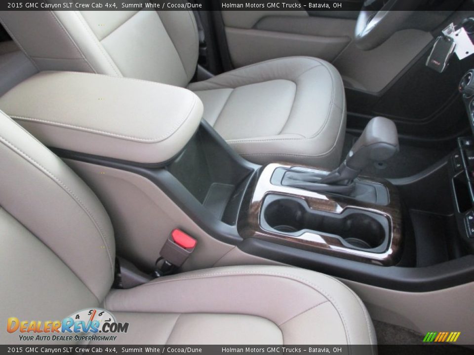2015 GMC Canyon SLT Crew Cab 4x4 Summit White / Cocoa/Dune Photo #35