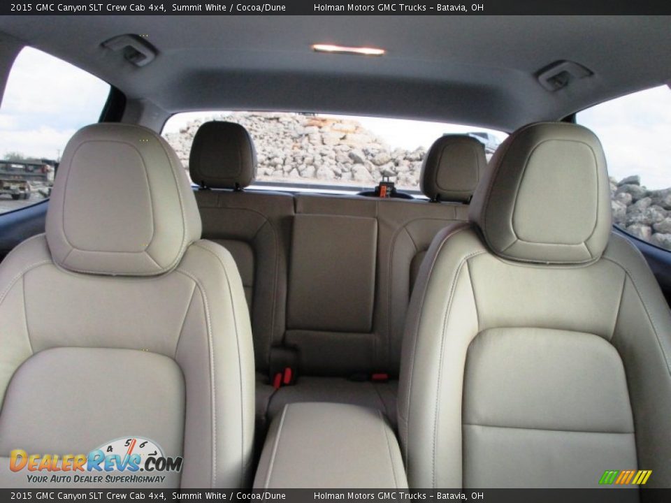 2015 GMC Canyon SLT Crew Cab 4x4 Summit White / Cocoa/Dune Photo #36