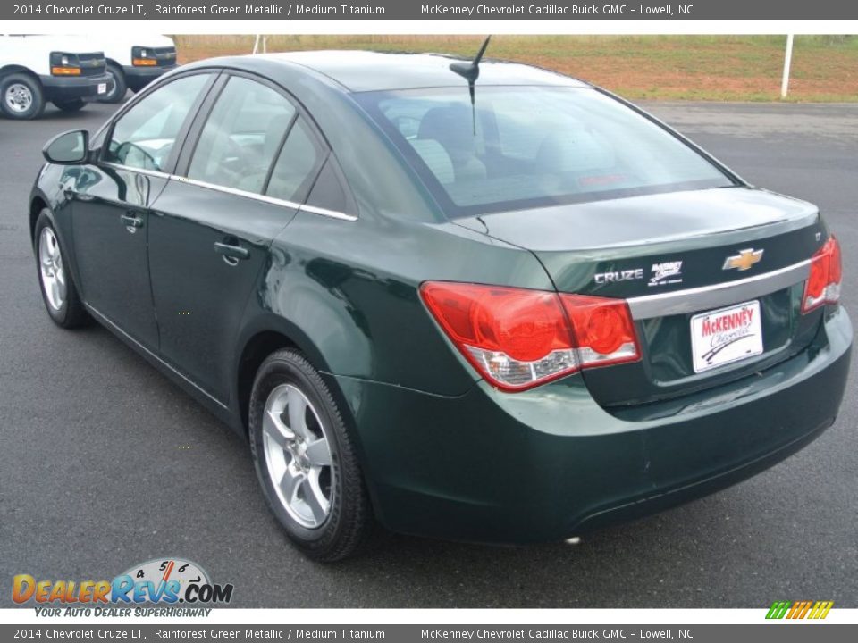 2014 Chevrolet Cruze LT Rainforest Green Metallic / Medium Titanium Photo #4