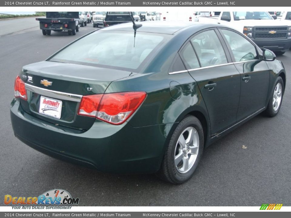 2014 Chevrolet Cruze LT Rainforest Green Metallic / Medium Titanium Photo #5