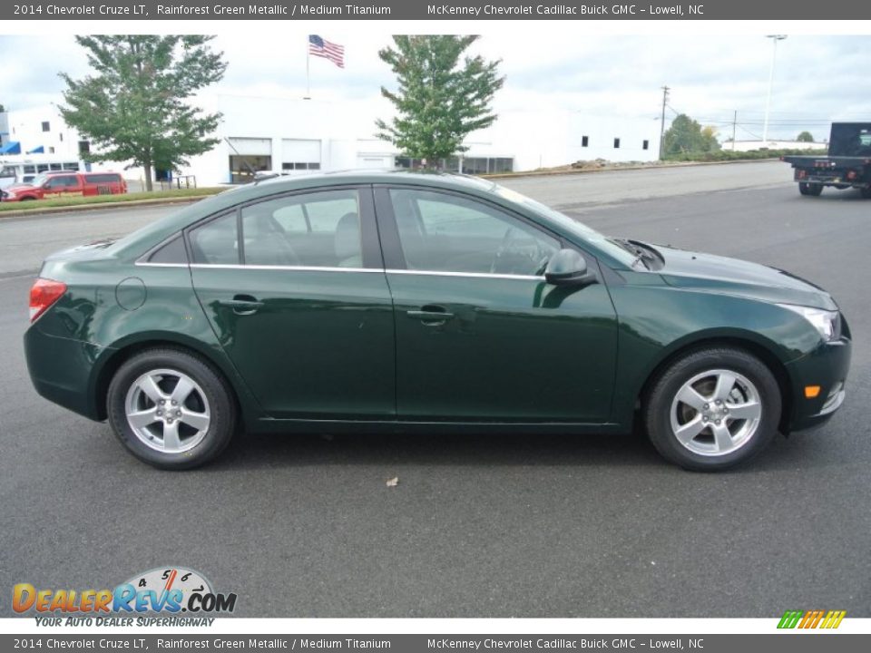 2014 Chevrolet Cruze LT Rainforest Green Metallic / Medium Titanium Photo #6