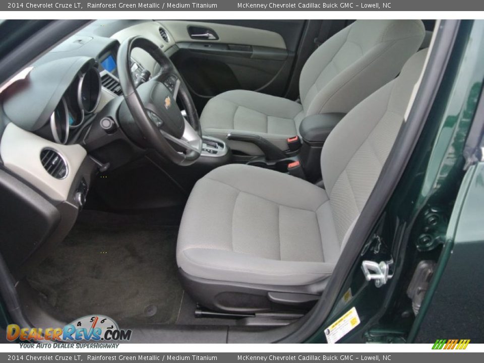 2014 Chevrolet Cruze LT Rainforest Green Metallic / Medium Titanium Photo #8