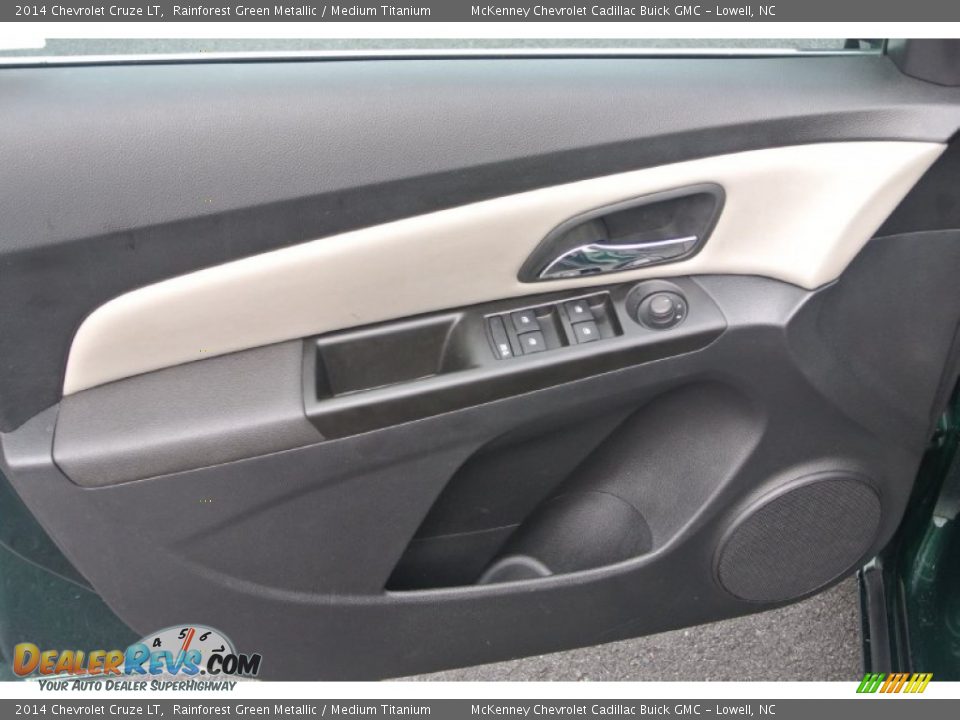 2014 Chevrolet Cruze LT Rainforest Green Metallic / Medium Titanium Photo #9